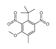 4-tert-butyl-2-methoxy-1-methyl-3,5-dinitrobenzene结构式