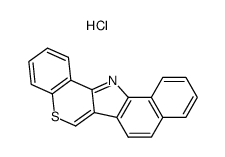 13H-benzo[g]thiochromeno[4,3-b]indolium, chloride Structure