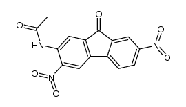 N-(3,7-dinitro-9-oxo-fluoren-2-yl)-acetamide Structure