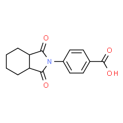 4-(1,3-Dioxooctahydro-2H-isoindol-2-yl)benzoic acid结构式