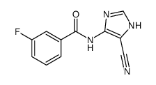 N-(5-cyano-1H-imidazol-4-yl)-3-fluorobenzamide Structure