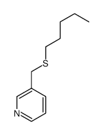 3-(pentylsulfanylmethyl)pyridine结构式