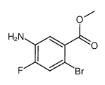 5-Amino-2-bromo-4-fluorobenzoic Acid Methyl Ester结构式