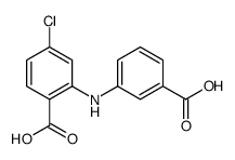 2-(3-carboxyanilino)-4-chlorobenzoic acid Structure