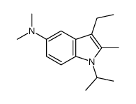 3-ethyl-N,N,2-trimethyl-1-propan-2-ylindol-5-amine结构式