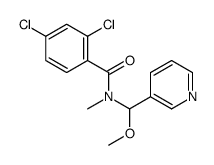 2,4-dichloro-N-[methoxy(pyridin-3-yl)methyl]-N-methylbenzamide结构式