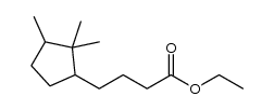 ethyl 4-(2,2,3-trimethylcyclopentyl)butanoate结构式