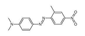 N,N-dimethyl-4-(2-methyl-4-nitro-phenylazo)-aniline结构式