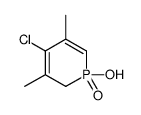 4-chloro-1-hydroxy-3,5-dimethyl-2H-1λ5-phosphinine 1-oxide Structure