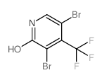 3,5-Dibromo-4-(trifluoromethyl)pyridin-2-ol Structure