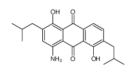 4-amino-1,5-dihydroxy-2,6-bis(2-methylpropyl)anthracene-9,10-dione Structure