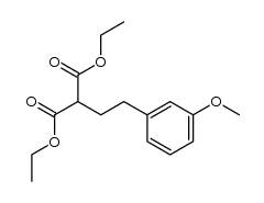 (3-methoxy-phenethyl)-malonic acid diethyl ester Structure