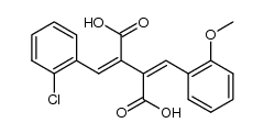 (2-chloro-benzylidene)-(2-methoxy-benzylidene)-succinic acid Structure