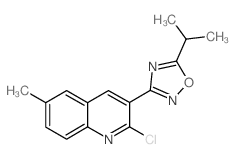 2-chloro-3-(5-isopropyl-1,2,4-oxadiazol-3-yl)-6-methylquinoline picture