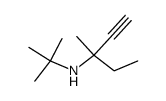 3-t-butylamino-3-methyl-1-pentyne Structure