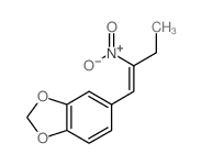 1,3-Benzodioxole,5-(2-nitro-1-buten-1-yl)-结构式