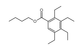 butyl 2,3,4,5-tetraethylbenzoate结构式