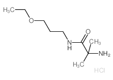 2-Amino-N-(3-ethoxypropyl)-2-methylpropanamide hydrochloride Structure