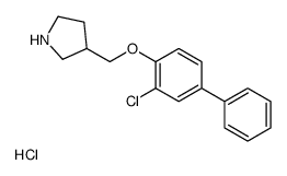 3-[(2-chloro-4-phenylphenoxy)methyl]pyrrolidine,hydrochloride结构式