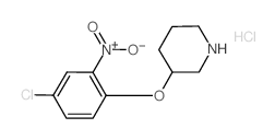 3-(4-Chloro-2-nitrophenoxy)piperidine hydrochloride Structure