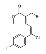 methyl (2Z,4Z)-2-(bromomethyl)-5-chloro-5-(4-fluorophenyl)penta-2,4-dienoate Structure