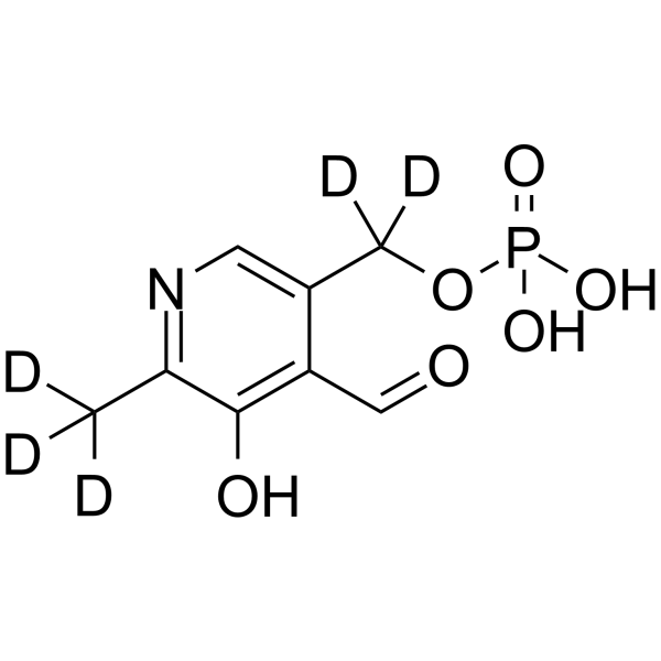 Pyridoxal phosphate-d5 Structure