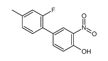 4-(2-fluoro-4-methylphenyl)-2-nitrophenol Structure