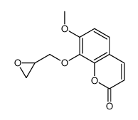 7-methoxy-8-(oxiran-2-ylmethoxy)chromen-2-one结构式