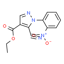 ETHYL5-CYANO-1-(2-NITROPHENYL)-1H-PYRAZOLE-4-CARBOXYLATE Structure