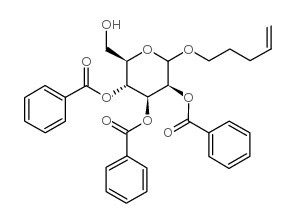 PENT-4-ENYL-2,3,4-TRI-O-BENZOYL-D-MANNOPYRANOSIDE structure