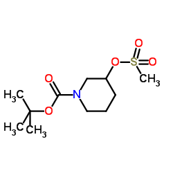 N-Boc-3-mesyloxypiperidine Structure