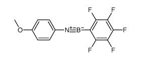 (pentafluoro phenyl) boron (p-methoxy phenyl) imide结构式