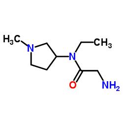 N-Ethyl-N-(1-methyl-3-pyrrolidinyl)glycinamide结构式