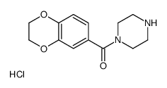 (2,3-Dihydro-benzo[1,4]dioxin-6-yl)-piperazin-1-yl-Methanone hydrochloride Structure