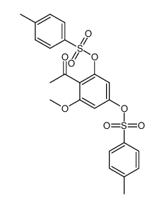 4-acetyl-5-methoxy-1,3-phenylene bis(4-methylbenzenesulfonate) Structure