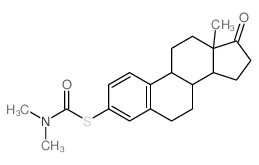 Estra-1,3,5(10)-trien-17-one,3-[[(dimethylamino)carbonyl]thio]- (9CI)结构式