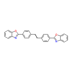 4,4'-Bis(2-benzoxazolyl)stilbene Structure