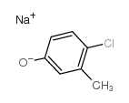 sodium p-chloro-m-cresolate Structure