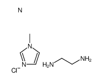 chloro(ethylenediamine)(1-methylimidazole-N(3))platinum(II)结构式