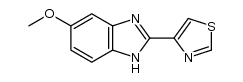 5 methoxy-2-(4-thiazolyl)benzimidazole Structure