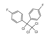 1,1,1,2-tetrachloro-2,2-bis-(4-fluoro-phenyl)-ethane结构式