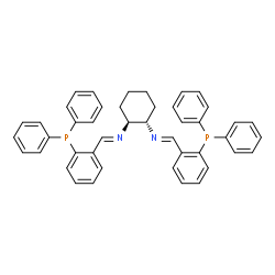 (S,S)-1,2-Bis{{[2-(diphenylphosphino)phenyl]methylene}amino}cyclohexane结构式