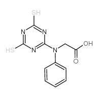 2-(N-CARBOXYMETHYL-N-PHENYL)AMINO-4,6-DIMERCAPTO-1,3,5-TRIAZINE Structure