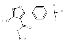 3-METHYL-5-(4-(TRIFLUOROMETHYL)PHENYL)ISOXAZOLE-4-CARBOHYDRAZIDE Structure