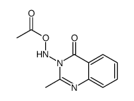 [(2-methyl-4-oxoquinazolin-3-yl)amino] acetate Structure