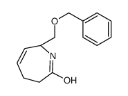 (2S)-2-(phenylmethoxymethyl)-1,2,5,6-tetrahydroazepin-7-one Structure