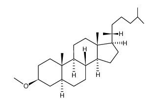 Methyl 5α-cholestan-3β-yl ether结构式