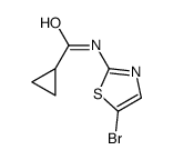 N-(5-bromo-1,3-thiazol-2-yl)cyclopropanecarboxamide结构式