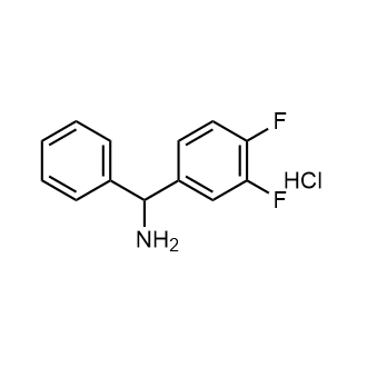 (3,4-二氟苯基)(苯基)甲胺盐酸盐结构式