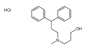 3-[3,3-diphenylpropyl(methyl)amino]propan-1-ol,hydrochloride结构式